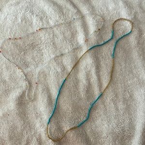 Two piece double beaded neacklaces